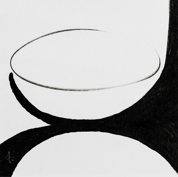 The Grip of Poverty, Black on White, Ann Grasso Fine Art